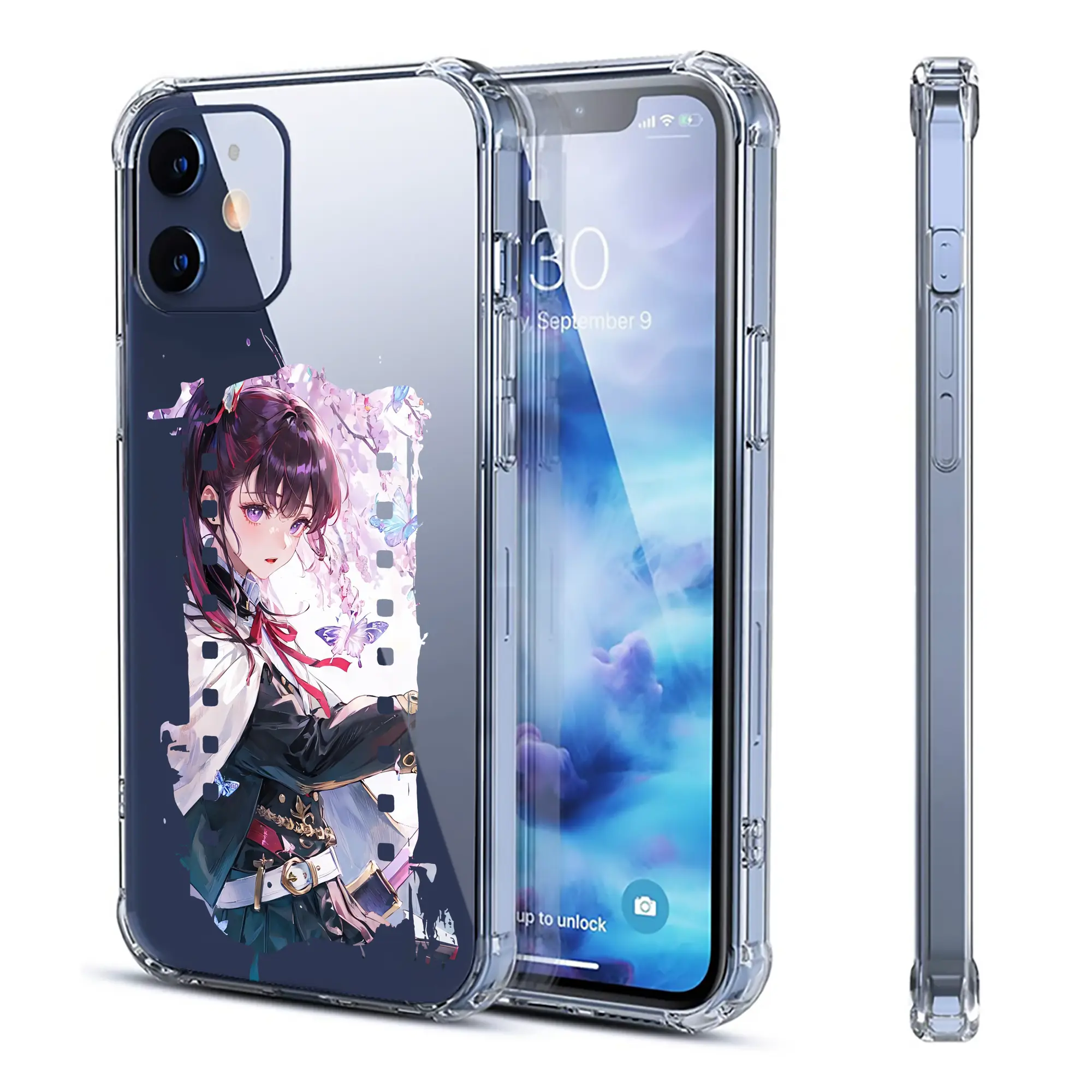 鬼滅の刃 グッズ,栗花落 カナヲ - IPhone 12シリーズ対応 ・ 透明スマホケース ・ クリアソフトケース ・ TPU素材 ・ 耐衝撃 ・ 高密着 ・ 防汚 防指紋 ・ 簡単着脱